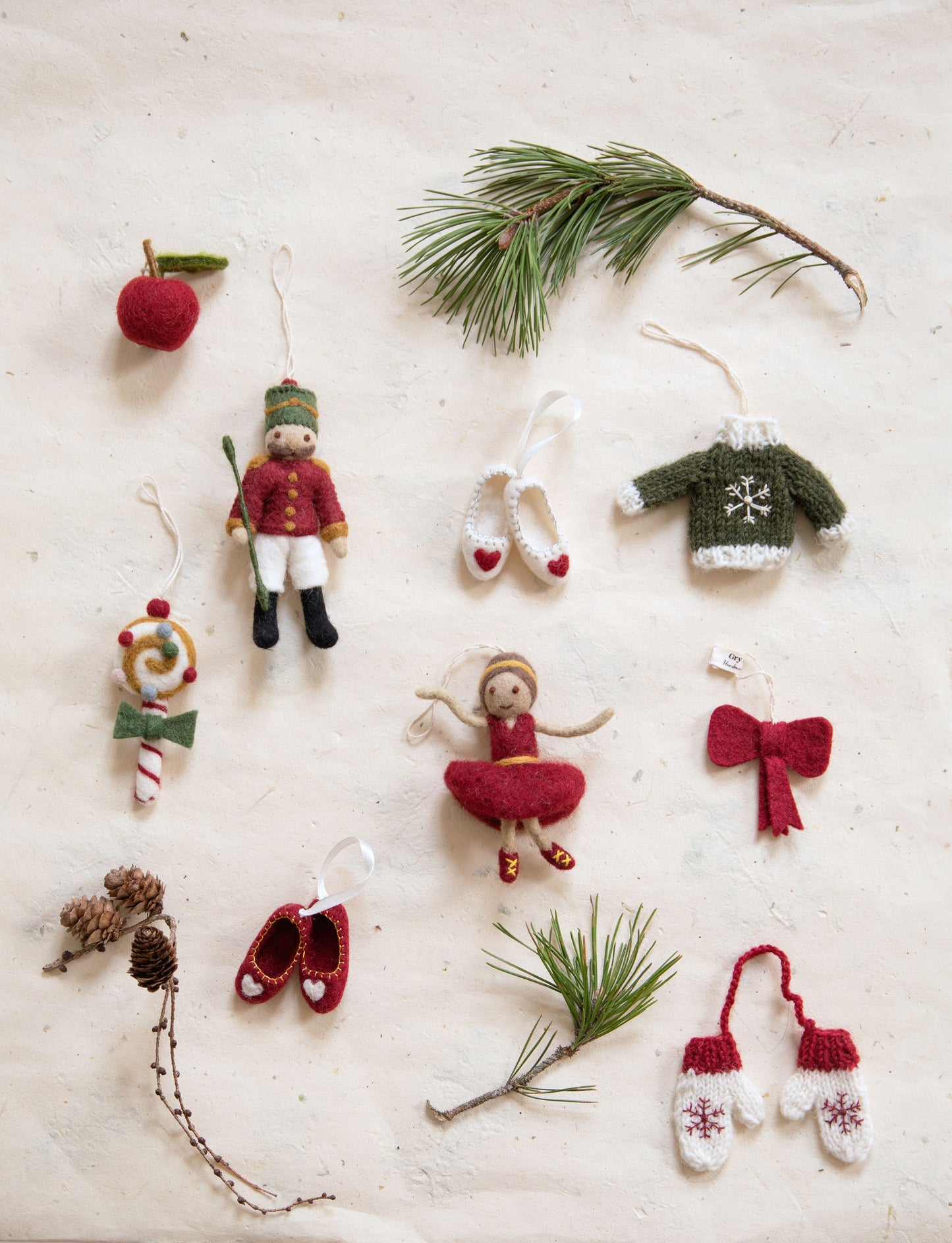 Filzschleife "rot", mini