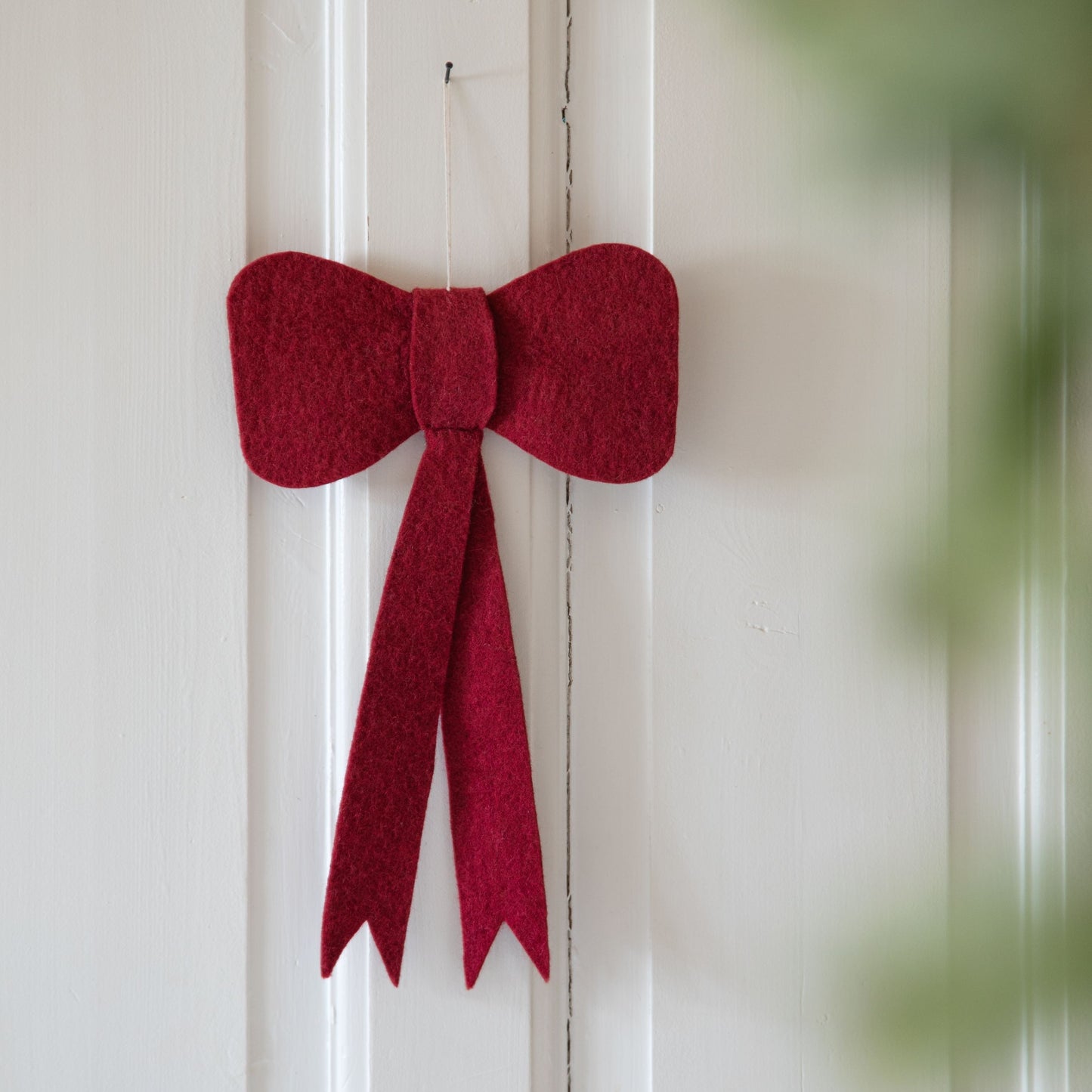 Filzschleife "rot", groß