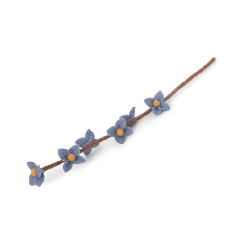 Filzblume "Blüten", hellblau