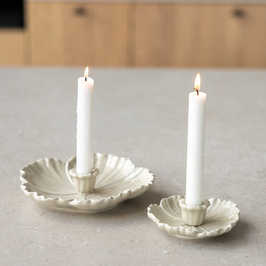 Kerzenständer "BOTANIK", beige/groß