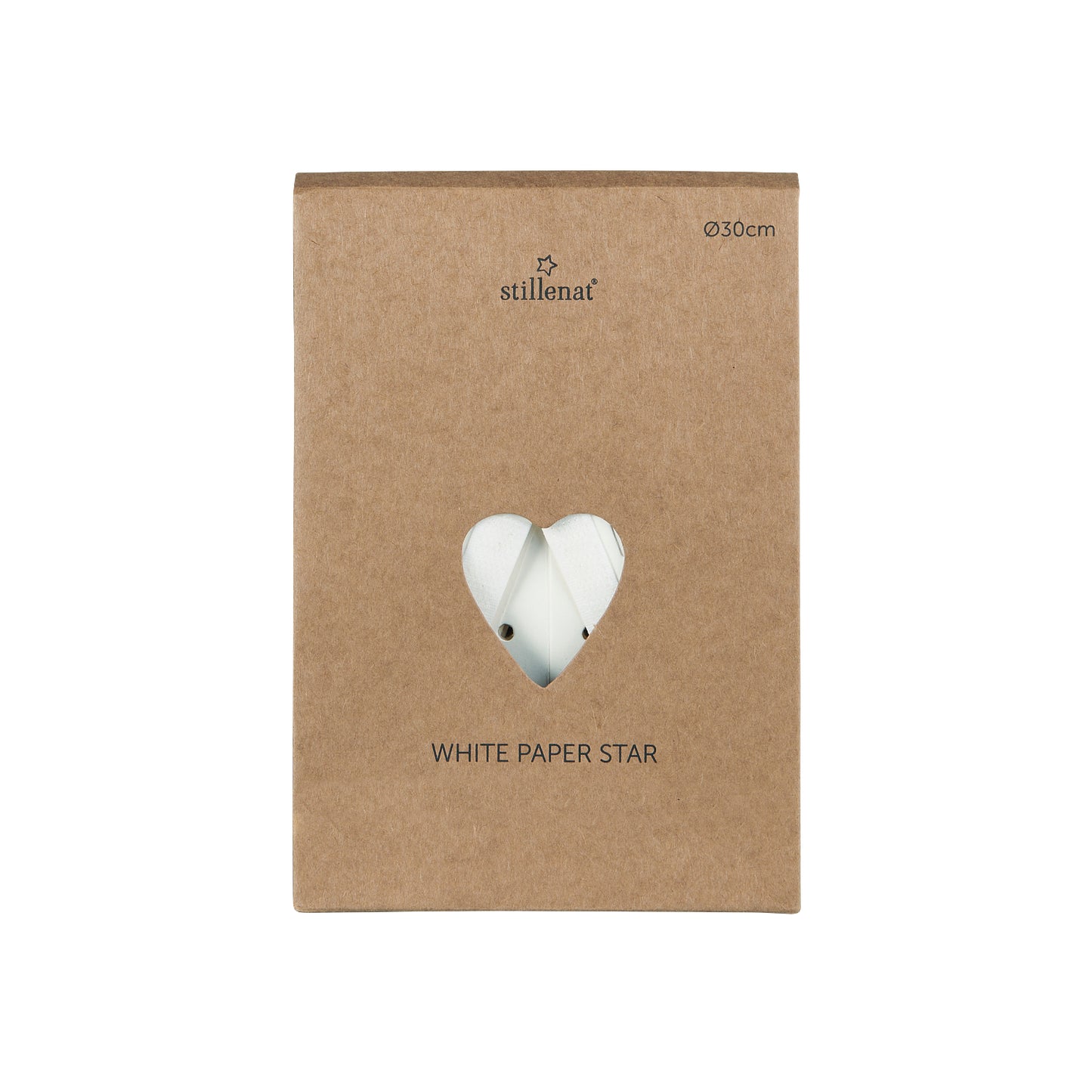 Stern zum hängen Papier weiss 8-seitig Ø:30 cm