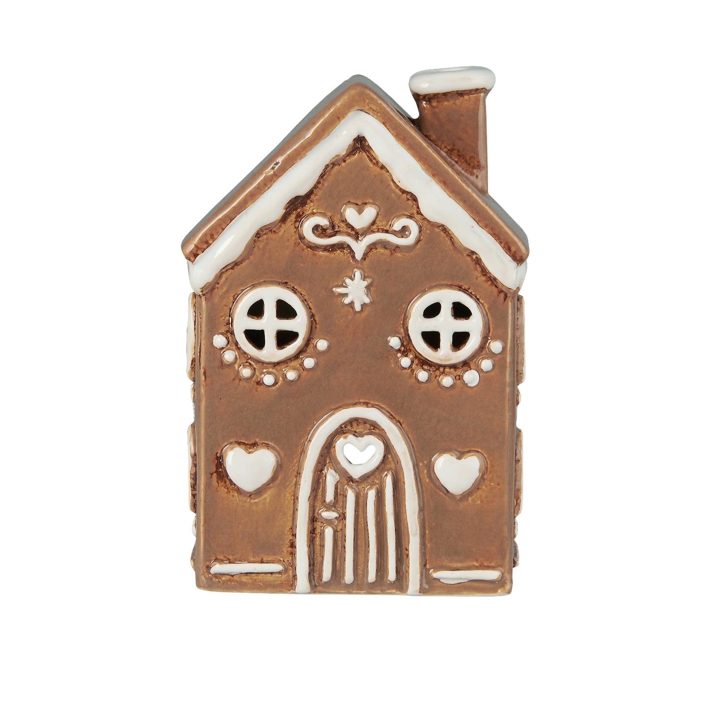 Lebkuchenhaus mit Rundbogentür, Keramik