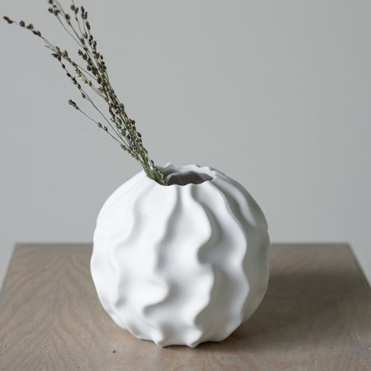 SALE!!! Vase "Malmbäck", weiß, klein