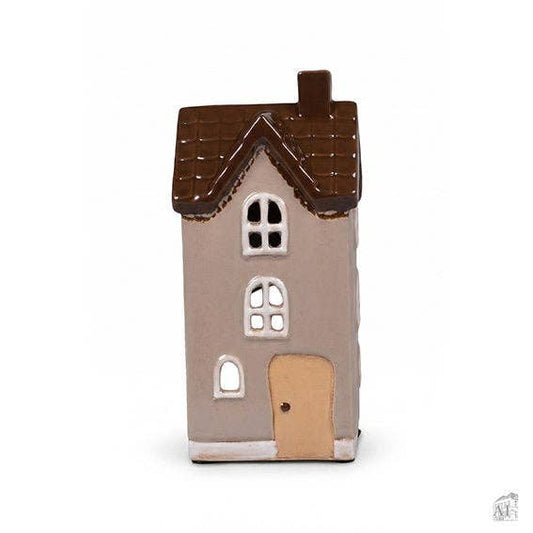 Beiges Haus für Teelicht