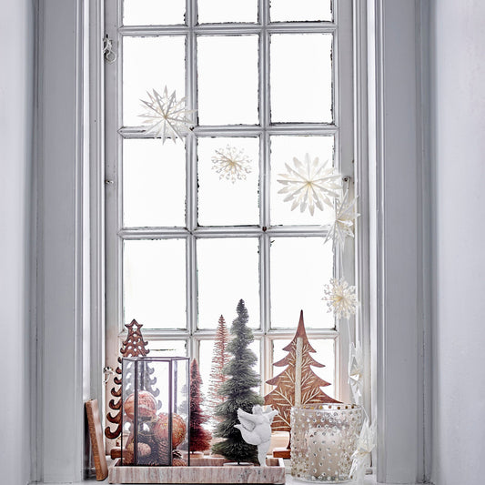 Girlande "Bellac", weiße Sterne