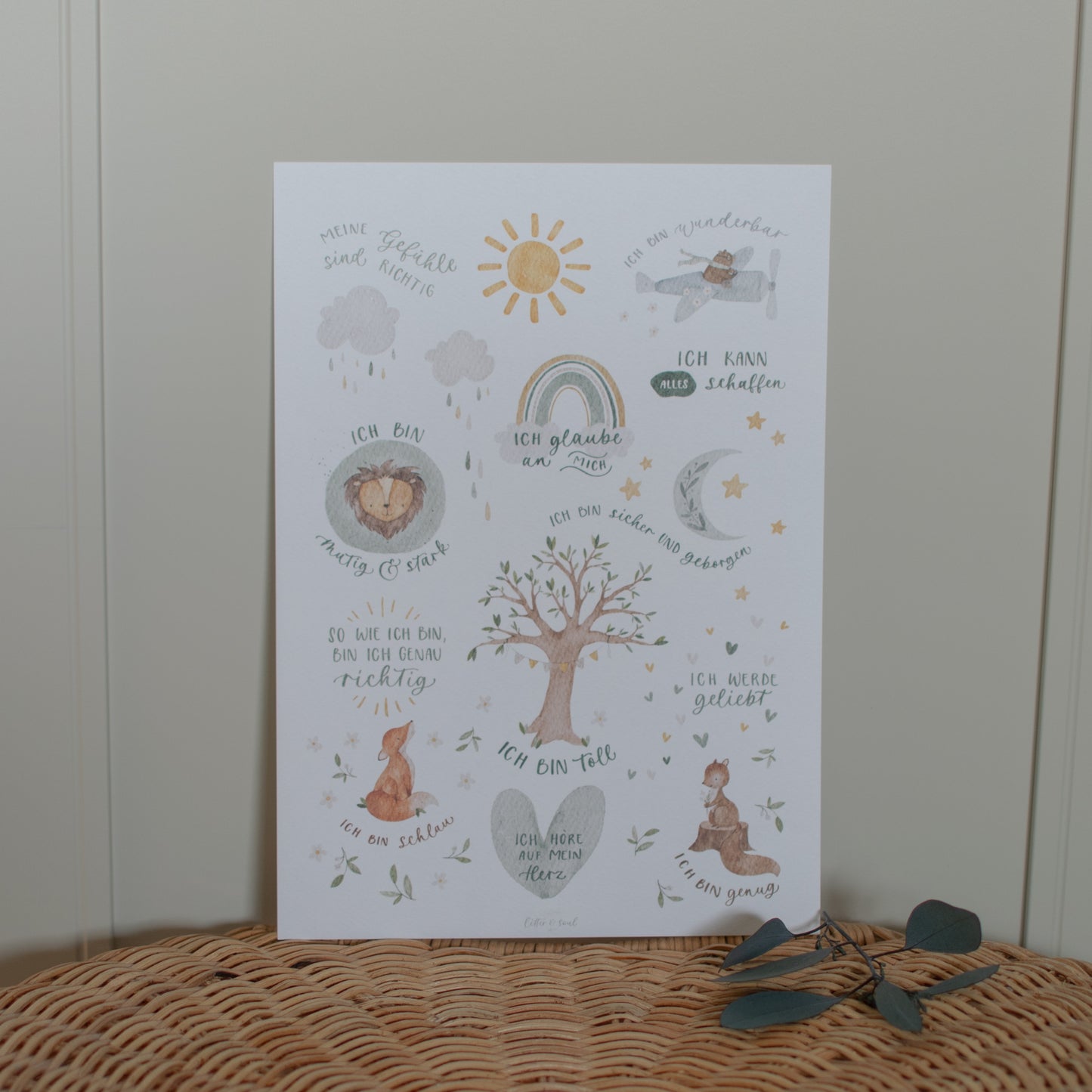 Affirmationsposter für Kinder, A4