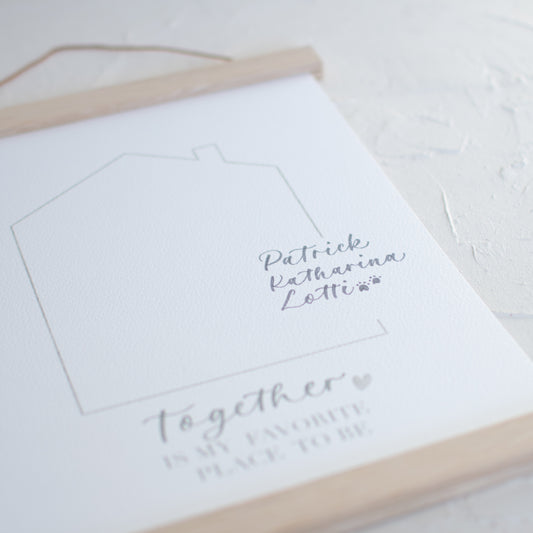 Poster "Together", inkl. Personalisierung