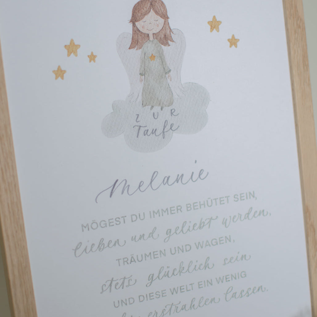 Poster "Schutzengel", Kranz