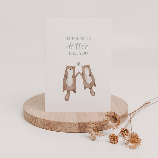 Klappkarte "There is no Otter like you", A6 inkl. Kuvert