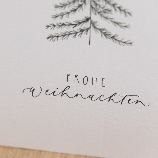 Klappkarte "Frohe Weihnachten", A6 inkl. Kuvert