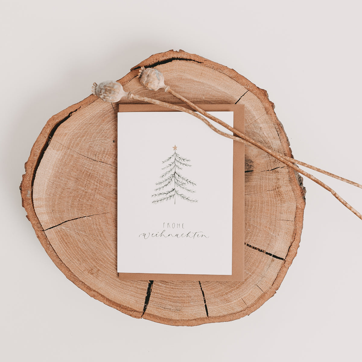 Klappkarte "Frohe Weihnachten", A6 inkl. Kuvert