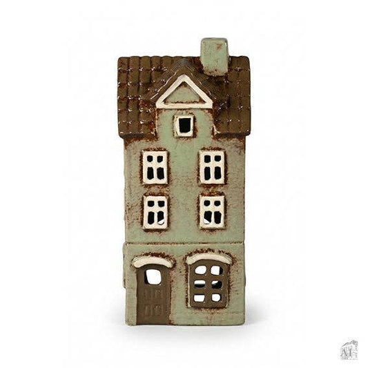 Grünes Haus für Teelicht