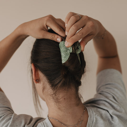 Haarspange "Jade", groß