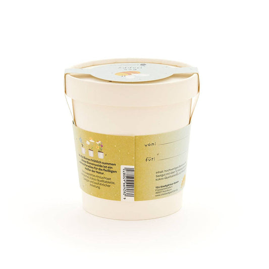 Blumensamen-Becher "Bee Happy"