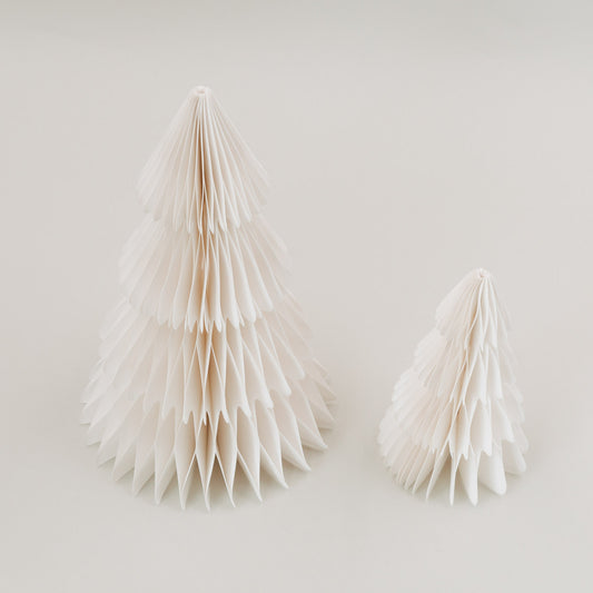 Papiertannen, 2er Set, natur