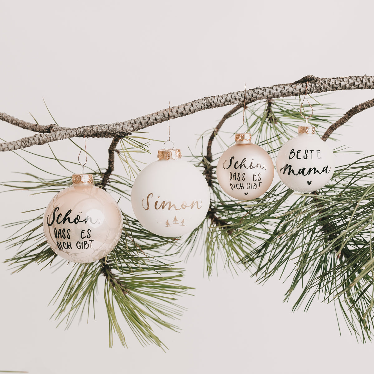 handbeschriebene Kugeln