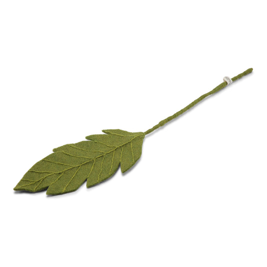 Filzblume "Blatt", grün/groß