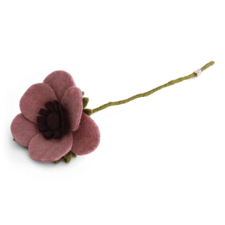 Filzblume "Anemone"; rot