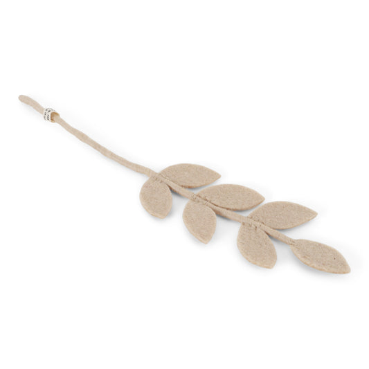 Filzblume "Blätter" Beige
