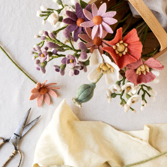 Filzblume "Mohnkapsel"