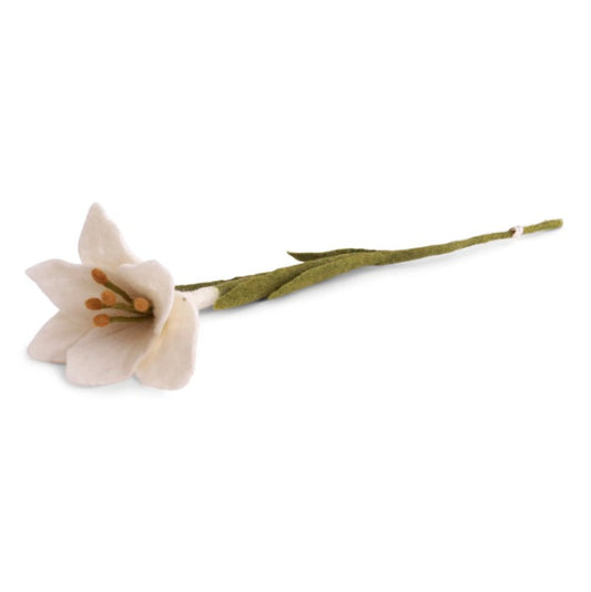 Filzblume "Lilie", weiß