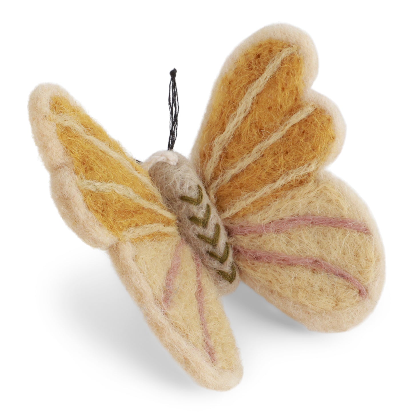 Filzschmetterling, gelb/rosa