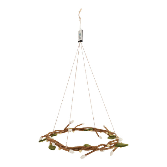 Osterkranz zum Aufhängen, Filz