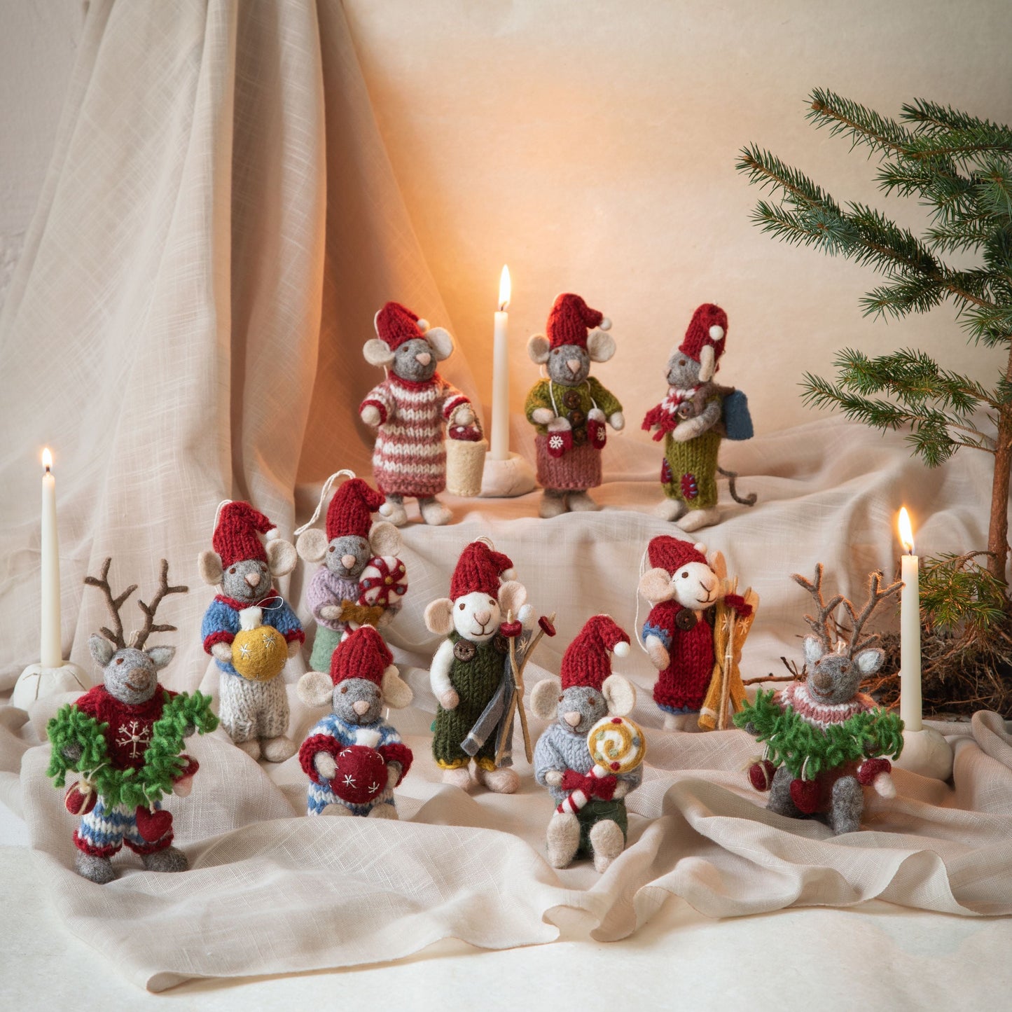 Filzmaus "Christmas", Mädchen