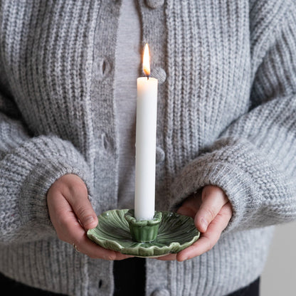 Kerzenständer "Botanik" grün/klein