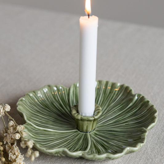 Kerzenhalter "Botanik" groß/dunkelgrün