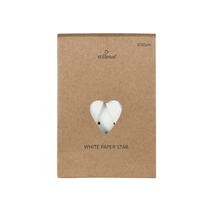 Stern zum hängen Papier weiss 8-seitig Ø:30 cm