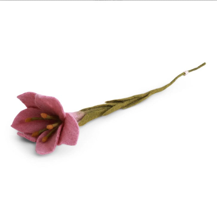 Filzblume "Lily Flower", koralle