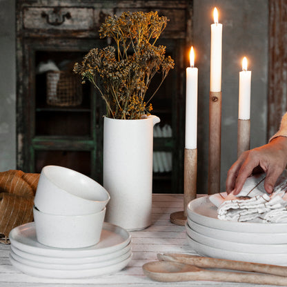 Krug "weiß gesprenkelt"