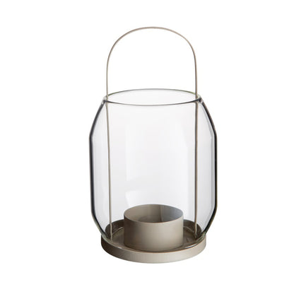 Windlicht für Teelicht, beige