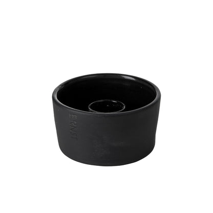 Stabkerzenschale, dunkelgrau