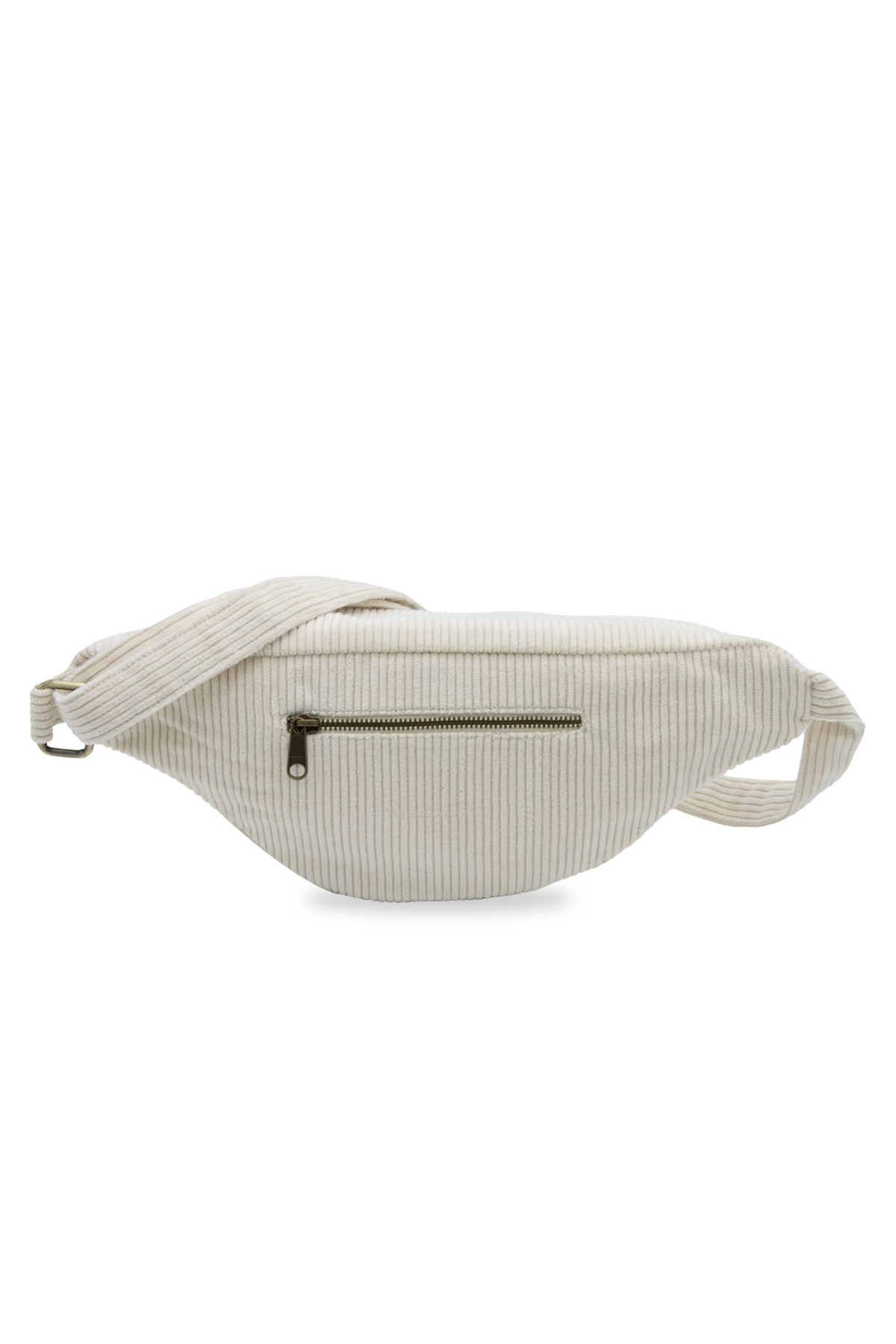 Bauchtasche "Sasha", Velours/Beige