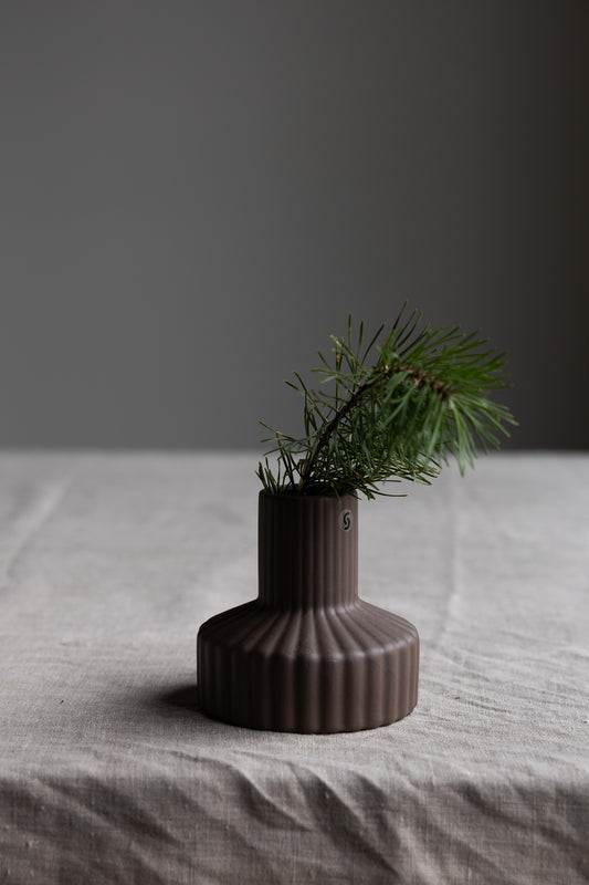 Vase "Samset", braun