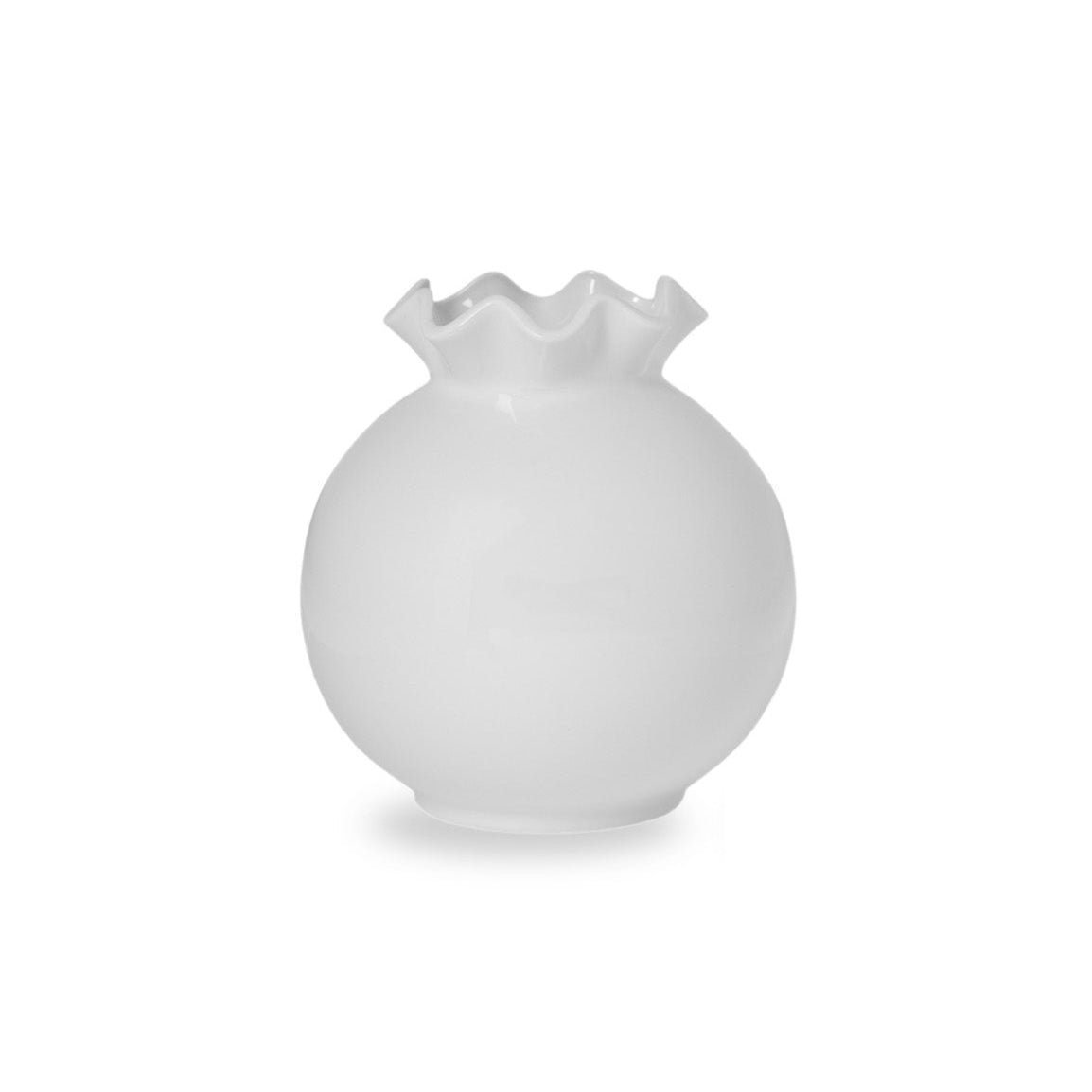 Keramikvase "Vallvik", weiß 15x15 cm