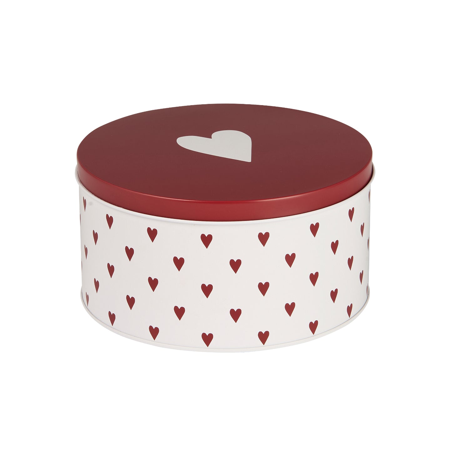 Keksdose "Herzen", rund