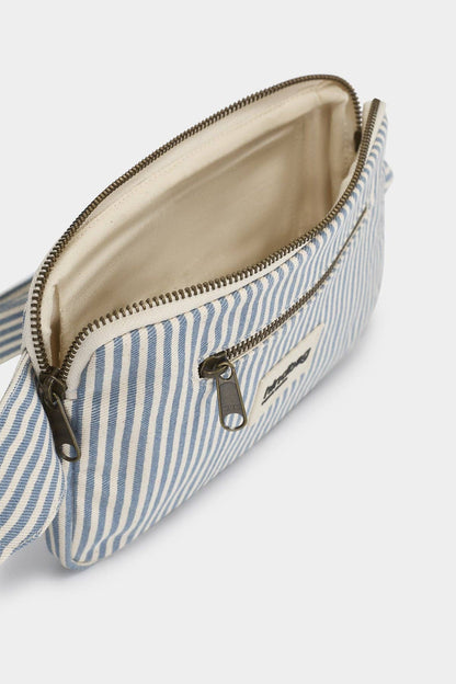 Gürteltasche "Harry", blau/gestreift