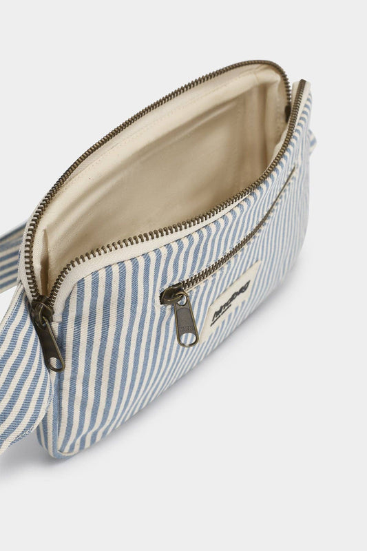 Gürteltasche "Harry", blau/gestreift
