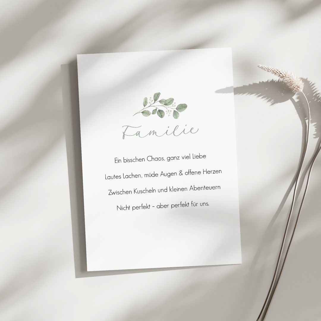 Postkarte "Familie"