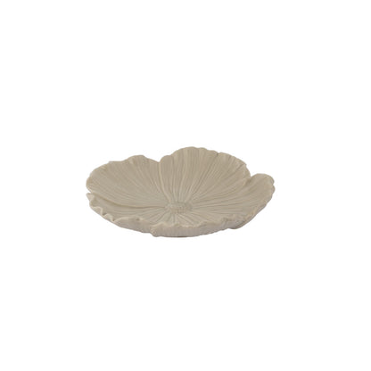 Teller "BLOMSTER", beige/groß