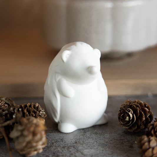 Keramikigel "Rufus", weiß