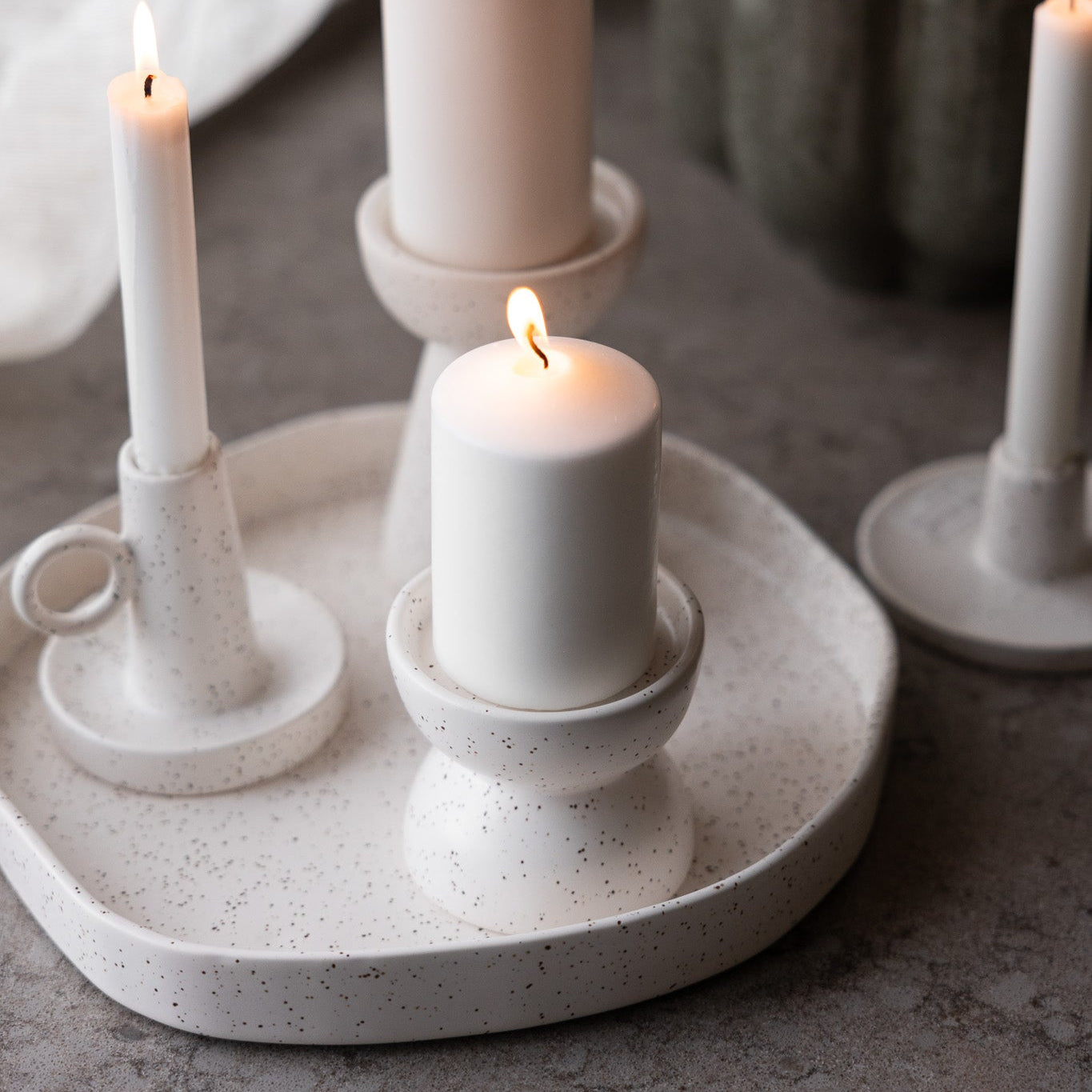 Tablett "Ekliden", Keramik/Vanille