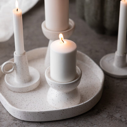 Tablett "Ekliden", Keramik/Vanille