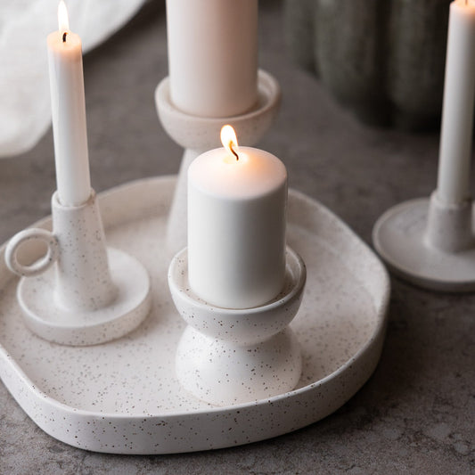 Tablett "Ekliden", Keramik/Vanille