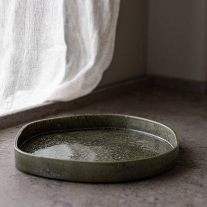 Tablet "Ekliden", grün/Keramik