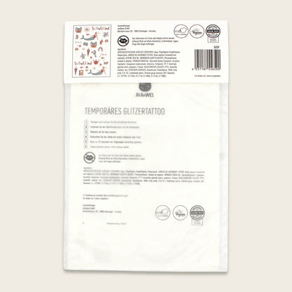 Kindertatoo "Schulkind, under the sea" mit Glitzer