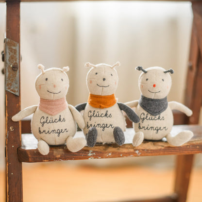 Marienkäfer "Glücksbringer", creme/rot/anthrazit